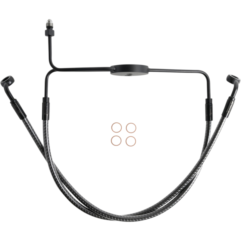Karbonfibr Lower Front Brake Line for 08-17 FXDF
