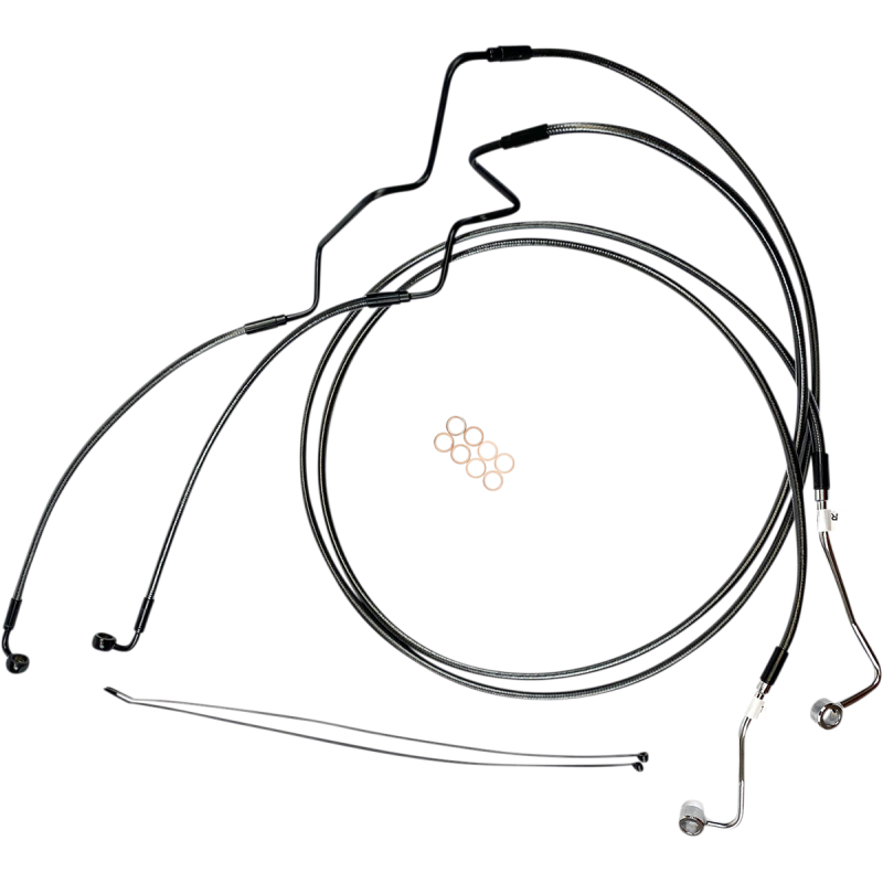 Black Pearl +2" Lower Brake Line Kit for 15-16 FLTRUSE