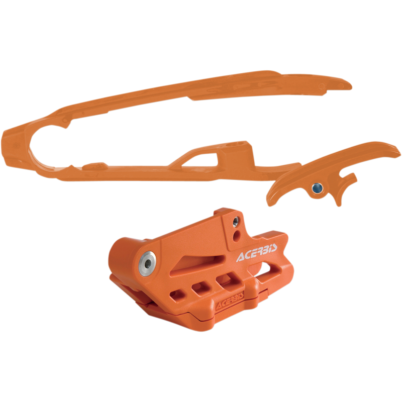 Acerbis Chain Guide and Slider Set - Orange