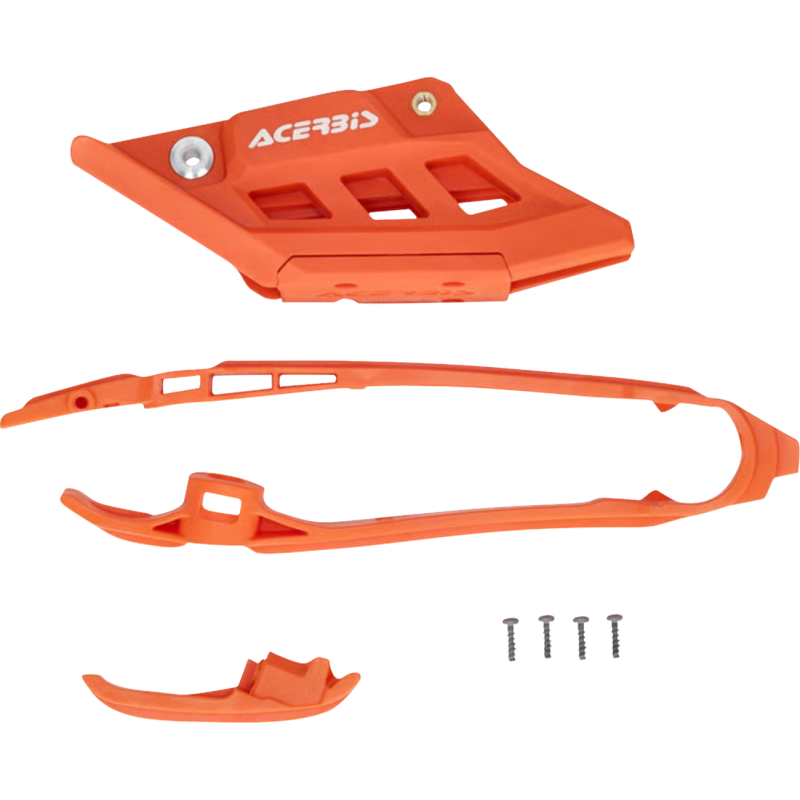 Acerbis Chain Guide and Slider Set - Orange