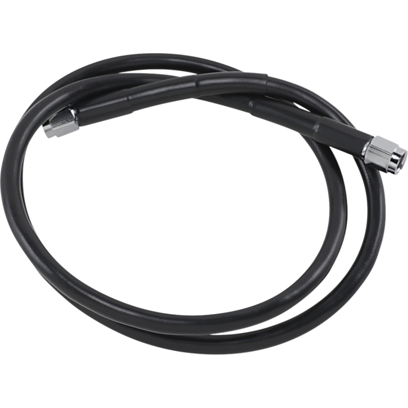 Black Vinyl-Coated Stainless Steel Brake Line 38"