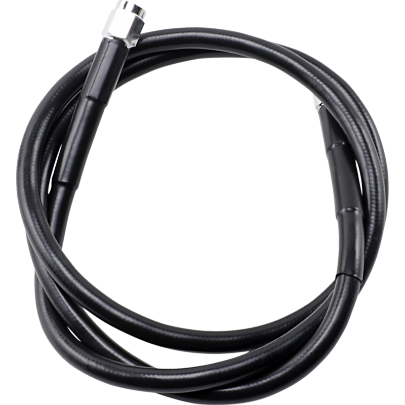 Black Vinyl-Coated Stainless Steel Brake Line 42"