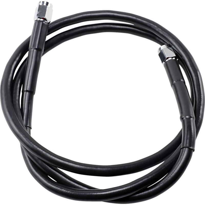 Black Vinyl-Coated Stainless Steel Brake Line 45"