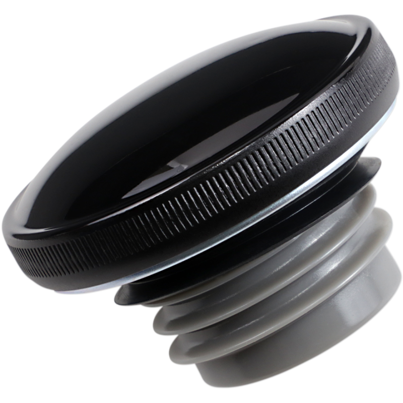 Locking Skull Gas Cap Gloss Black Vented