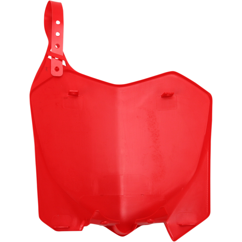 Red Front Number Plate