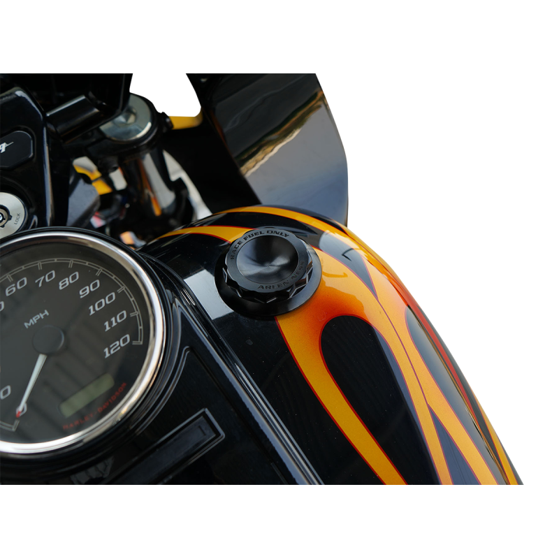 Vented Gas Cap 12-point Black Anodized