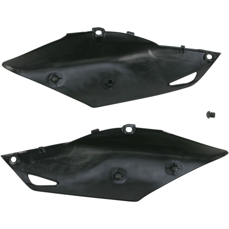 Black Side Panel/Rear Number Plate