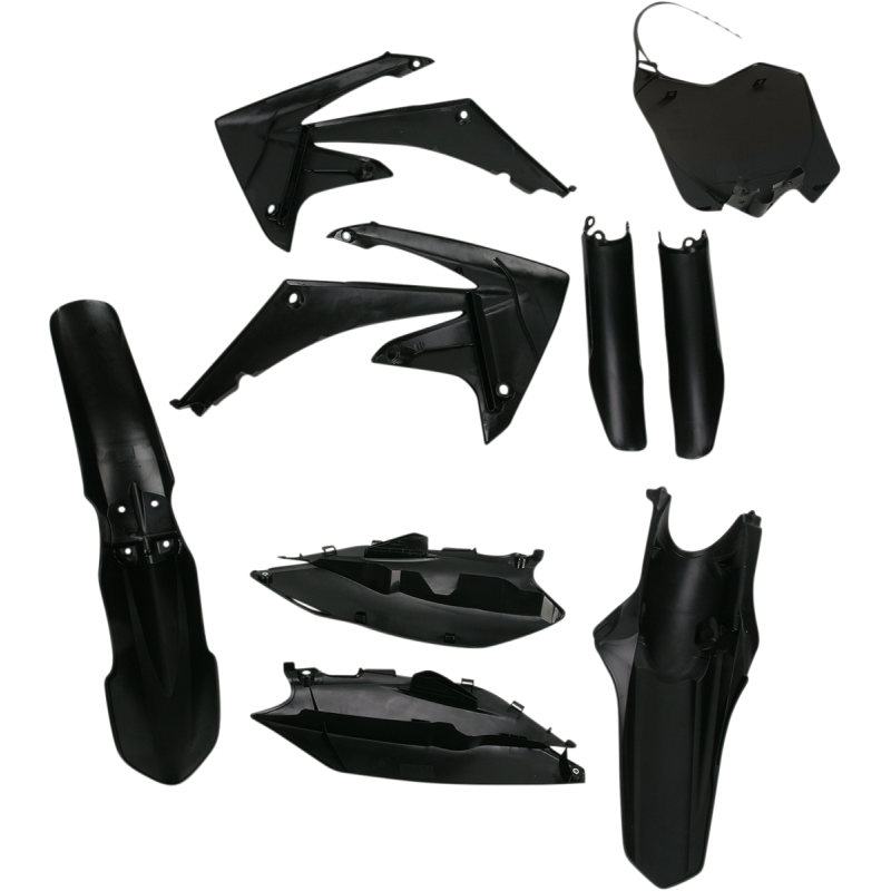 Acerbis Replacement Plastic Full Kit - Black