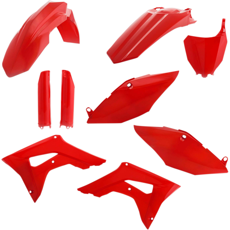 Acerbis Replacement Plastic Full Kit - Red