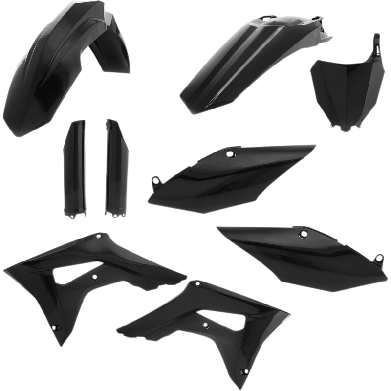Acerbis Replacement Plastic Full Kit - Black
