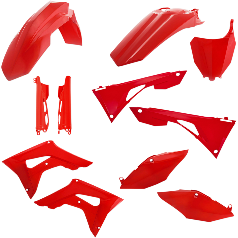Acerbis Replacement Plastic Full Kit - Red