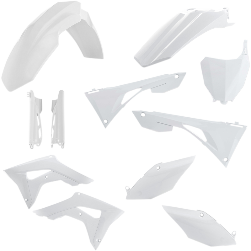 Acerbis Replacement Plastic Full Kit - White