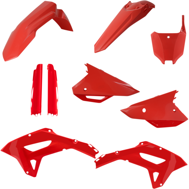 Acerbis Replacement Plastic Full Kit - Red