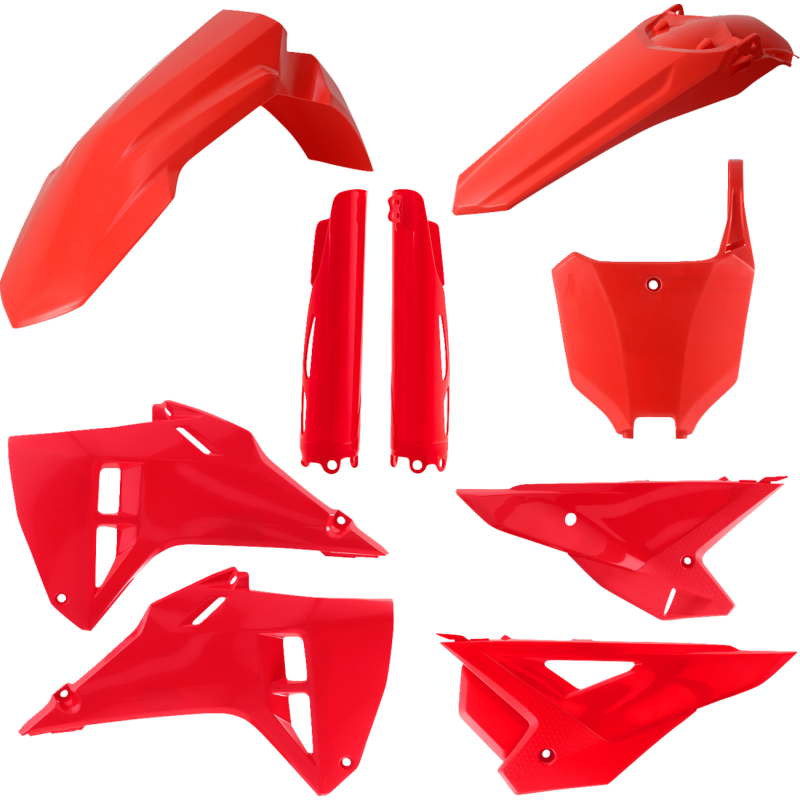 Acerbis Replacement Plastic Full Kit - Red