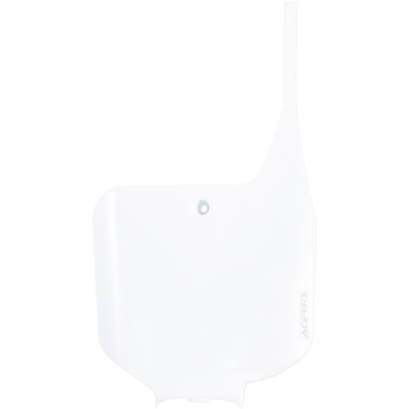 White Front Number Plate