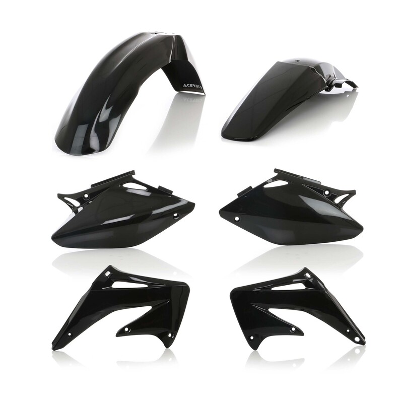 Acerbis Replacement Plastic Standard Kit - Black