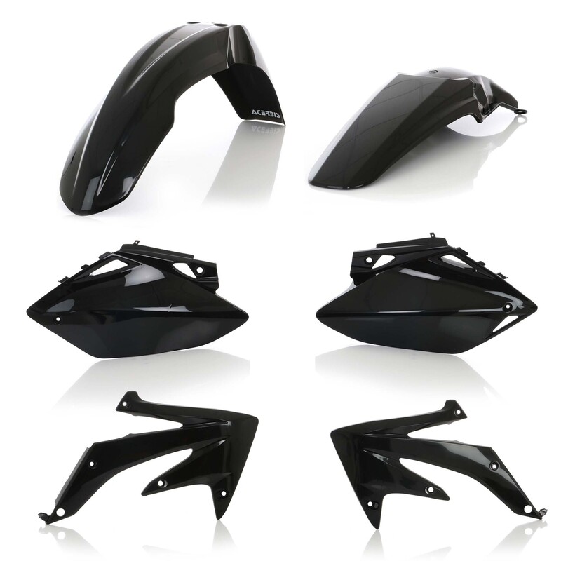 Acerbis Replacement Plastic Standard Kit - Black