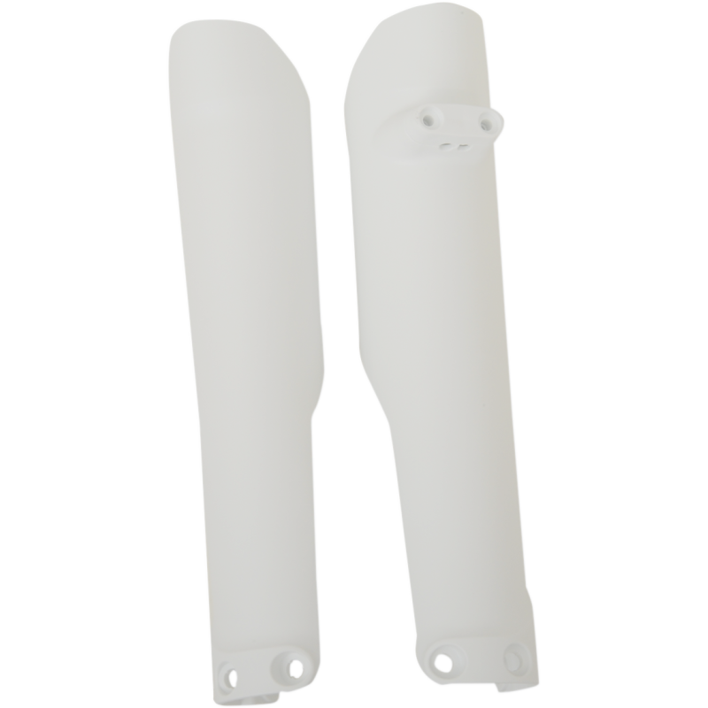 White Lower Fork Cover Set / Shoe Protector