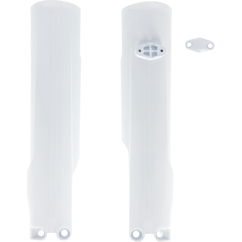 White Lower Fork Cover Set / Shoe Protector