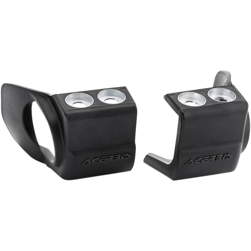 Acerbis Lower Fork Cover Sets/Shoe Protectors for Inverted Forks - Black (shoe protector)