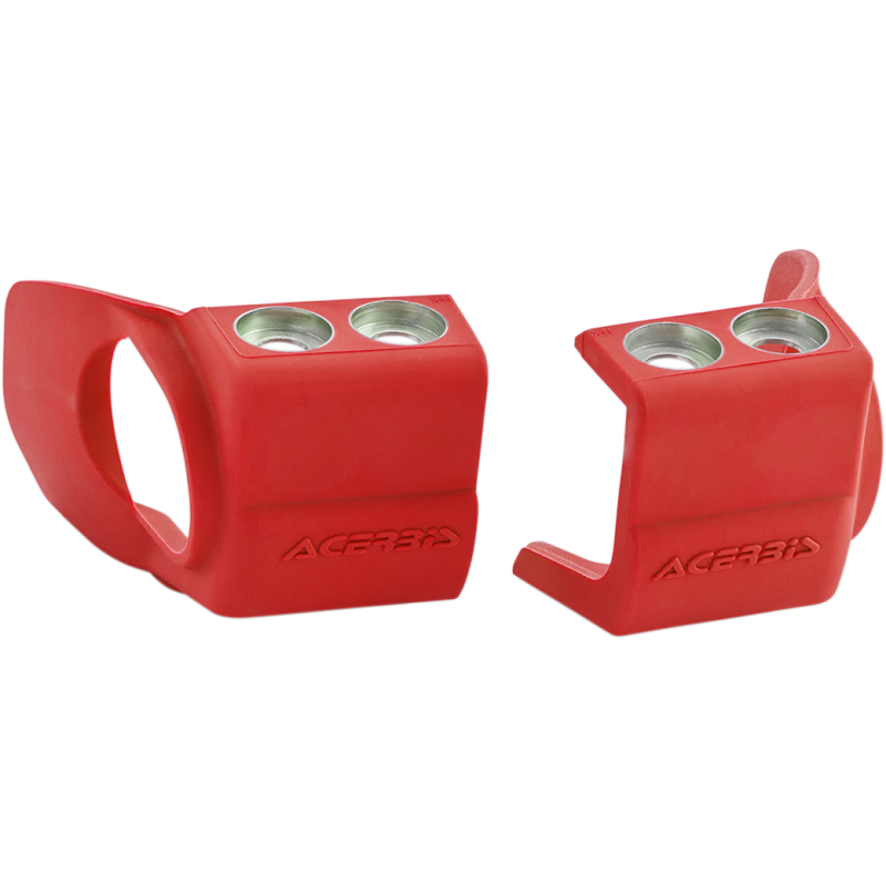 Acerbis Lower Fork Cover Sets/Shoe Protectors for Inverted Forks - Red (shoe protector)