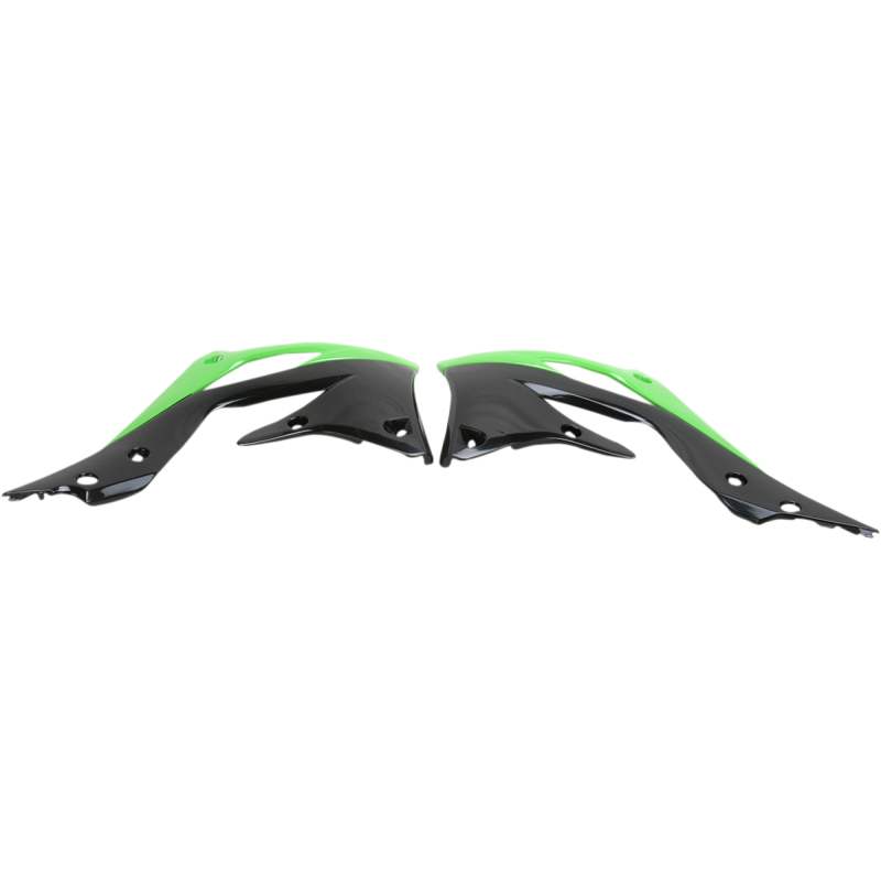 Acerbis Radiator Shrouds/Louvers - Green/black 12