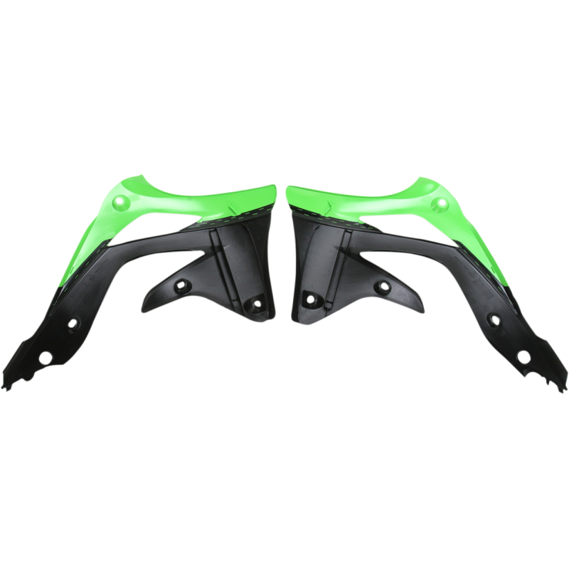 Acerbis Radiator Shrouds/Louvers - Green/black 12
