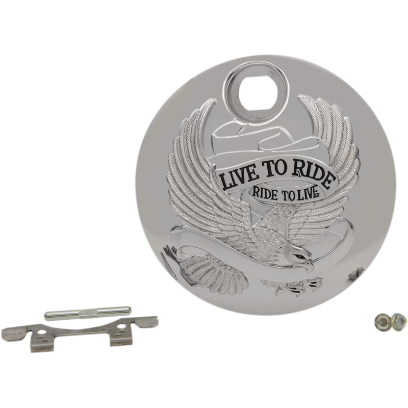 Live To Ride Fuel Door Chrome