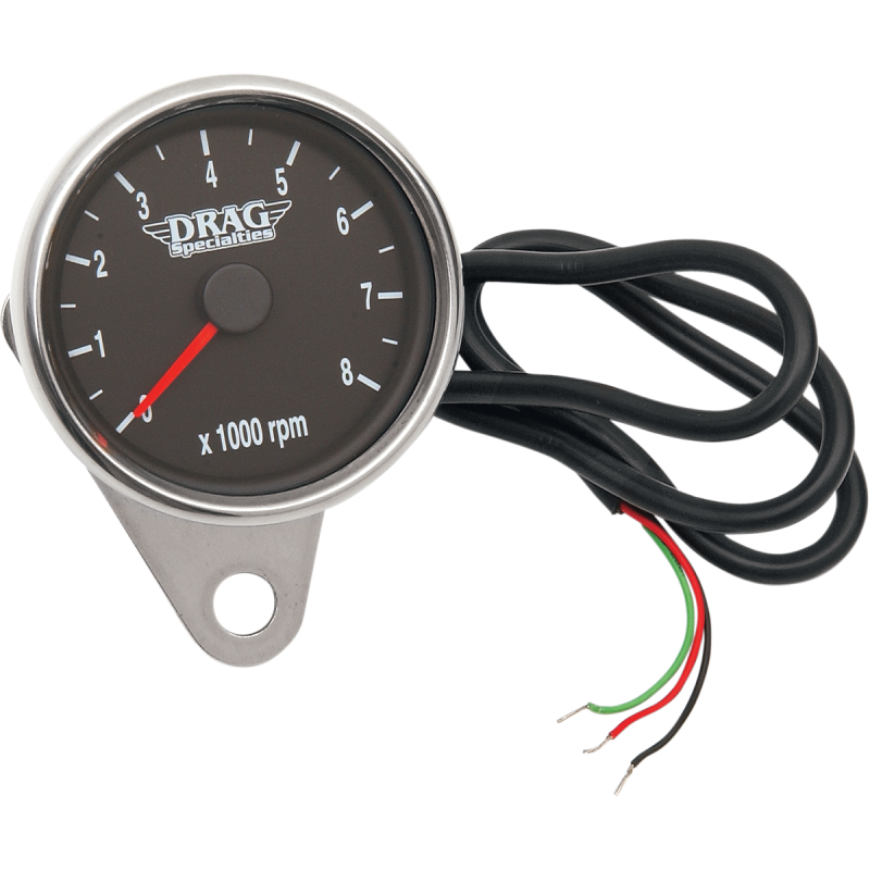 Drag Specialties 2.4" Mini Electronic 8000 RPM Tachometers