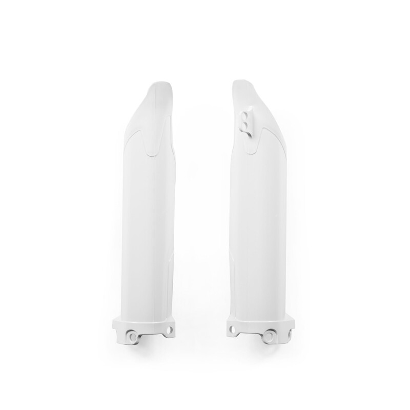 Acerbis Lower Fork Cover Sets/Shoe Protectors for Inverted Forks - White
