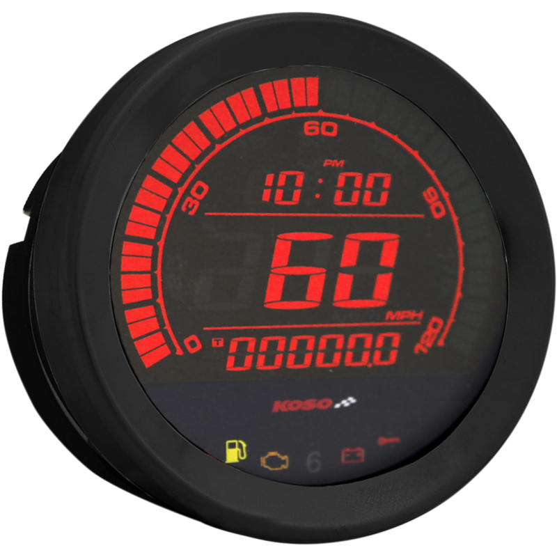 4" Speedometer Black