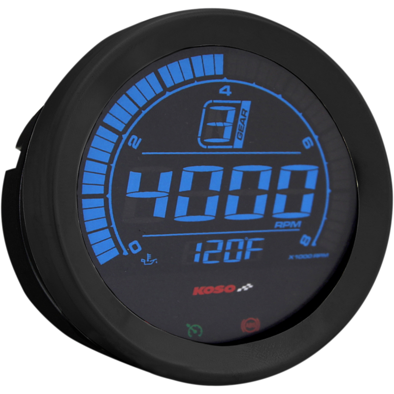 4" Tachometer Black