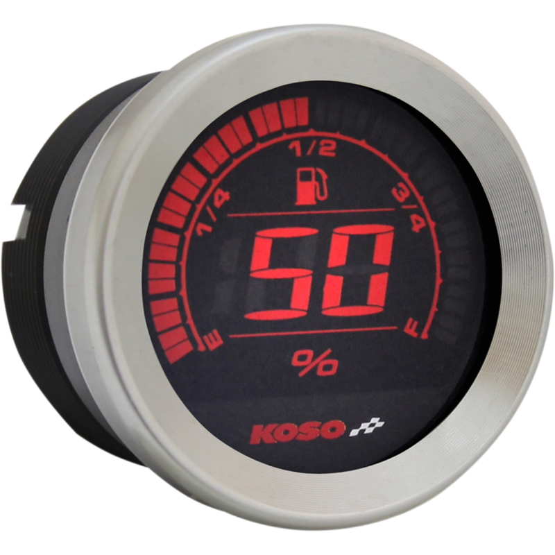 2" Fuel Level Gauge Silver