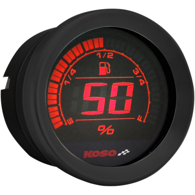 2" Fuel Level Gauge Black