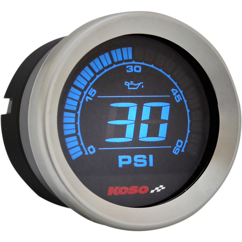 2" Oil Pressure Gauge Silver