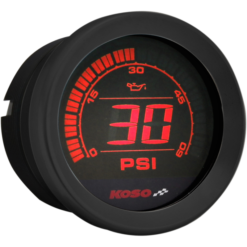 2" Oil Pressure Gauge Black