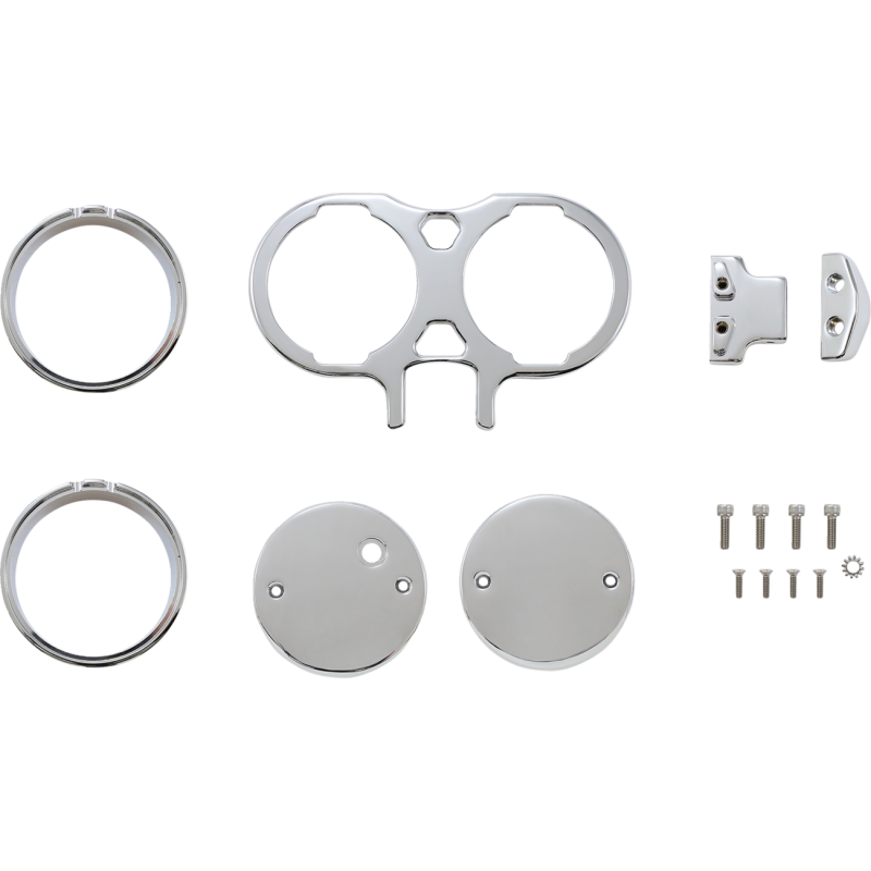 Dual Gauge Mount Chrome