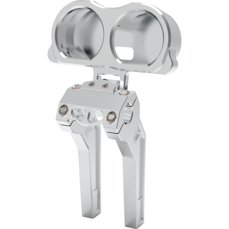 LA Choppers Dual Gauge Mounts For Performance Risers