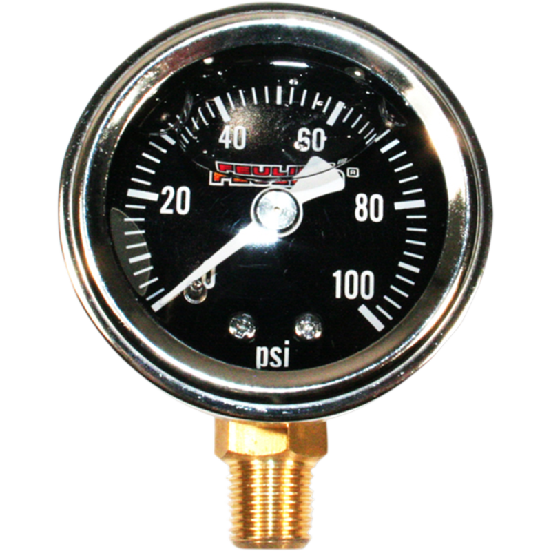 Oil Pressure Gauge - Black Face, Bottom Port