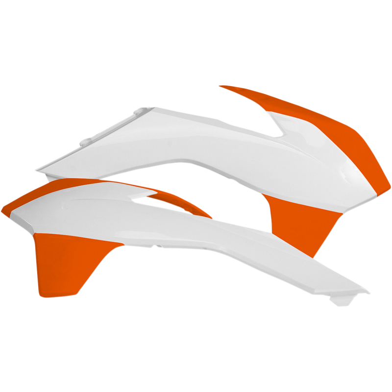 Radiator Shroud/Louver - KTM white/orange