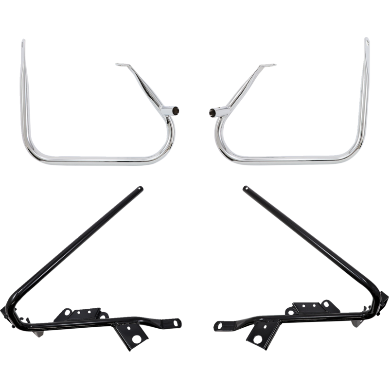Saddlebag Guards/Support Kit Chrome