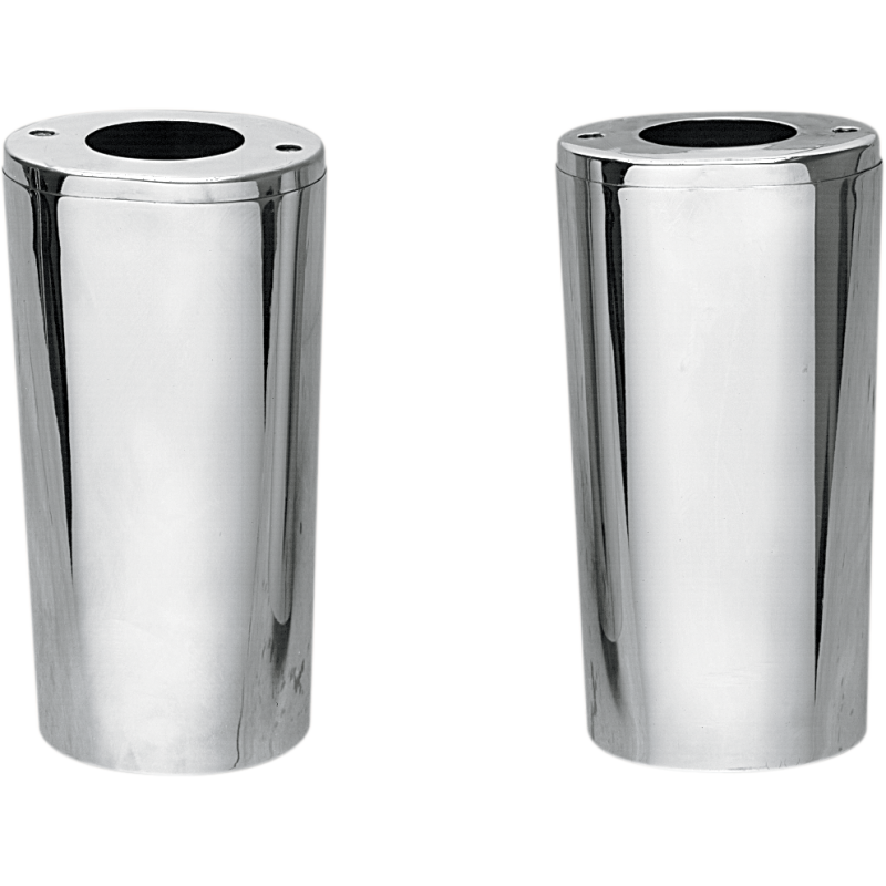 Fork Slider Covers - Chrome, +4"