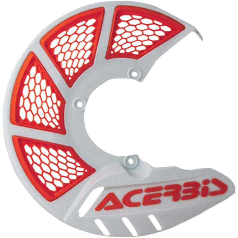 Acerbis X-Brake 2.0 Vented Disc Cover - White/orange