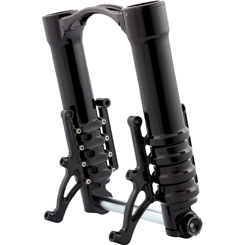 Method No Flex Inverted Fork Legs, Black Anodized, Custom Calipers