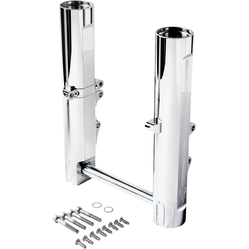 Wide Tire Fork Kit, Dual Disc, Chrome