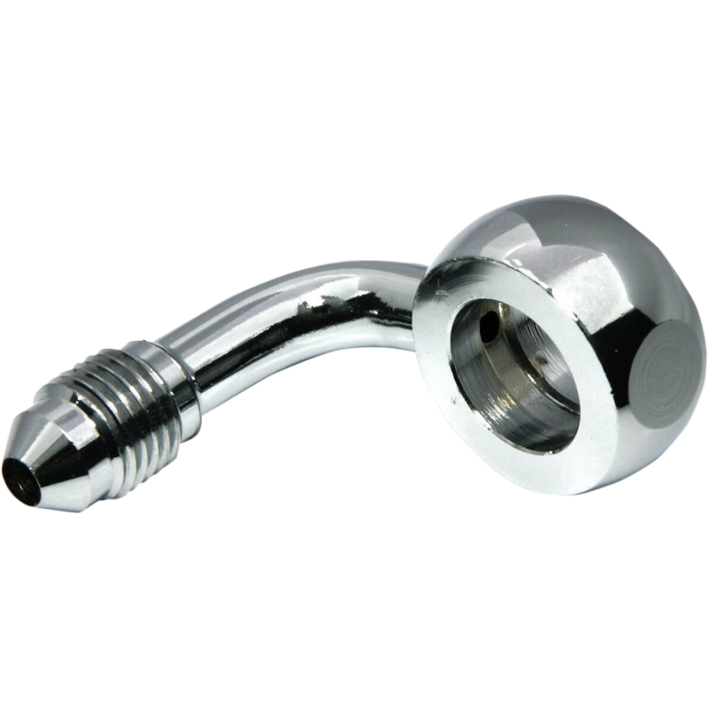 Chrome Fitting 7/16" x AN-3 90°