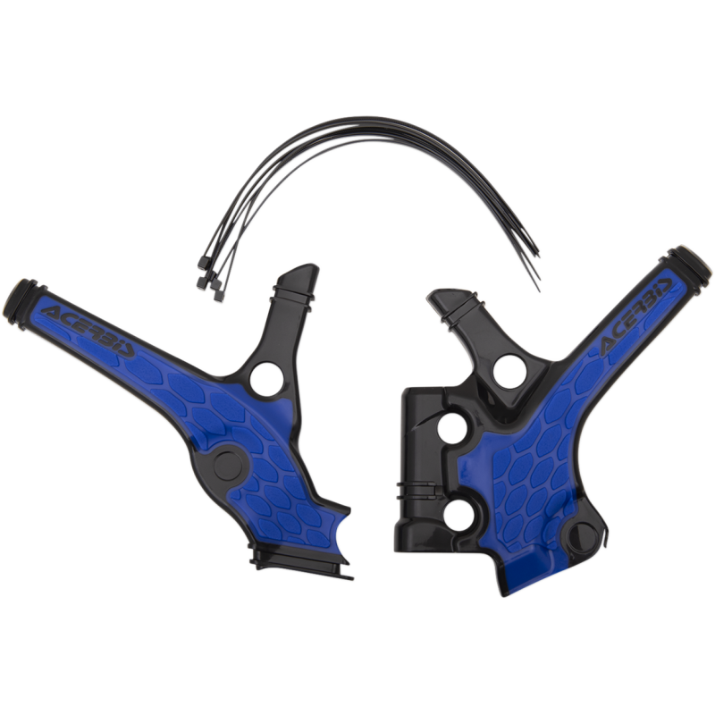 Acerbis X-Grip Frame Guard - Yamaha YZ85 18-21 - Black/blue