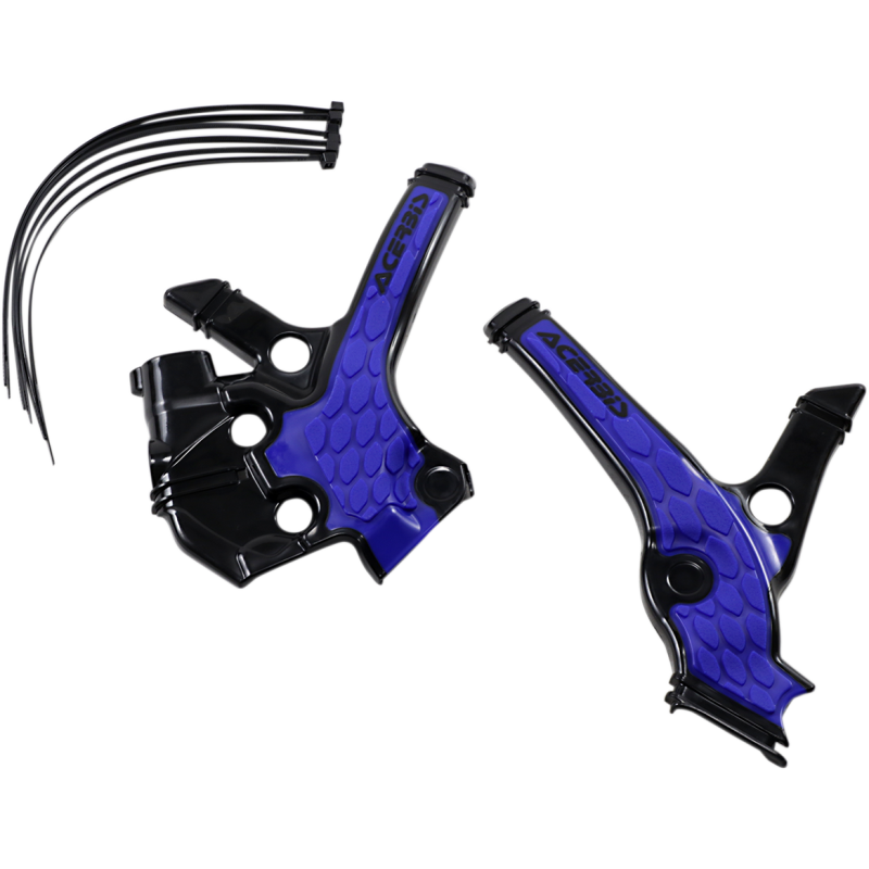 Acerbis X-Grip Frame Guard - Yamaha YZ85 18-21 - Black/blue