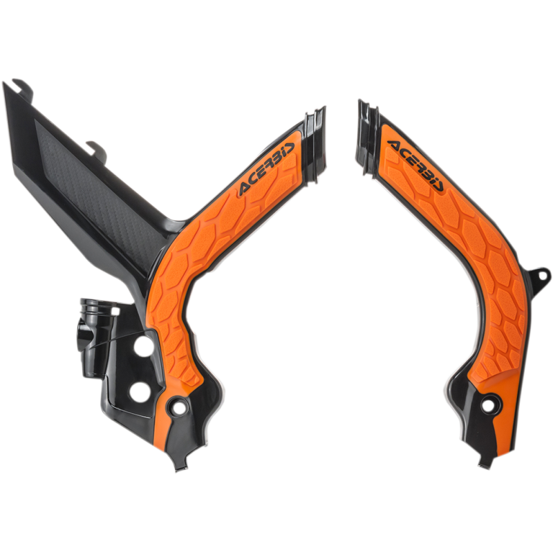 Acerbis X-Grip Frame Guard - KTM 150/250/300 XC-W, 350/500 EXC-F/XC-F 20-23 - Black/orange 16