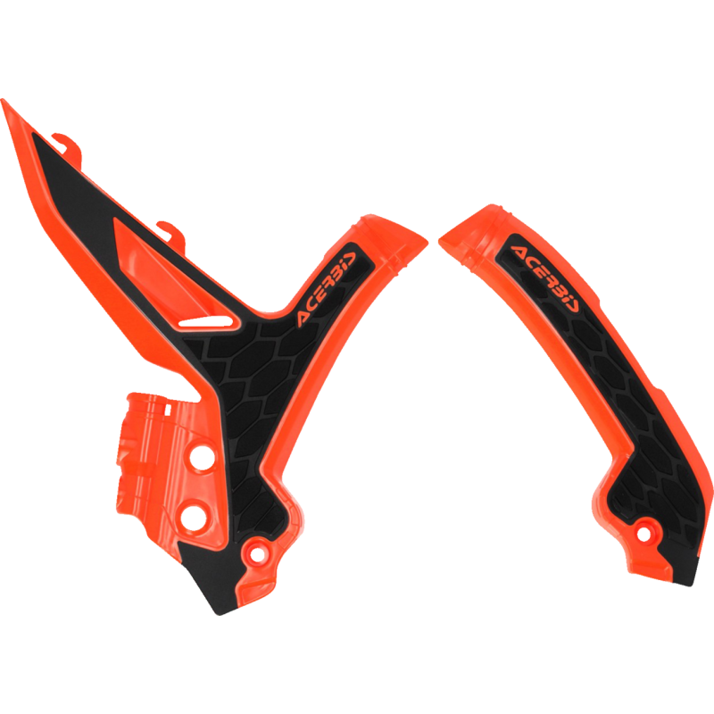 Acerbis X-Grip Frame Guard - KTM 125/250/300 SX, 125/250/300 XC, 125-300 XC-W, 250-450 SX-F, 250-450 XC-F, 350/500 XW-F 23-26 - Orange/black